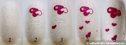 Маникюр на День Всех Влюбленных. Часть 2