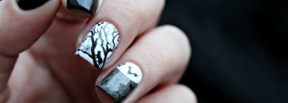 Orly Nail Lacquer 637 Goth (mini) + слайдер-дизайн Milv N 499