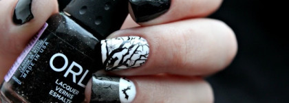 Orly Nail Lacquer 637 Goth (mini) + слайдер-дизайн Milv N 499