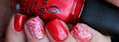 China Glaze Nail Lacquer With Hardeners 81129 Igniting Love + слайдер-дизайн Arti For You W14