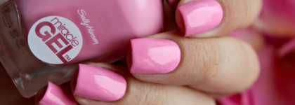 Sally Hansen Miracle Gel 170 Pink Cadillaquer + Miracle Gel 101 Top Coat