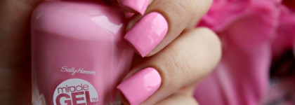 Sally Hansen Miracle Gel 170 Pink Cadillaquer + Miracle Gel 101 Top Coat