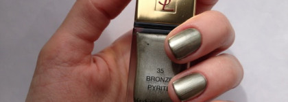 Yves Saint Laurent La Laque Couture Bronze Pyrite # 35 или расплавленный металл
