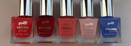 Большой лакопост. В ролях: p2 Volume gloss gel look polish, под номерами: # 010 little princess, # 060 happy bride, # 080 grande dame, # 180 miss velvet, # 200 crazy beauty