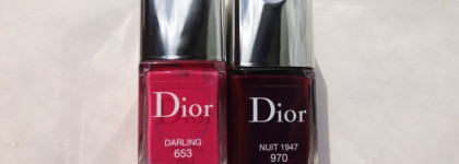 Dior Vernis  # 653 Darling и Dior Vernis # 970 Nuit 1947. Пост - предупреждение. Добавлены фото кисти