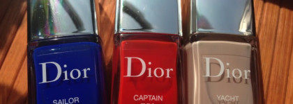 Обзор лаковых наборов Dior Nail Polish and Couture stickers duo Manucure Transat # 210 Yacht, # 750 Captain, # 700 Sailor из летней коллекции Dior Transat Summer 2014