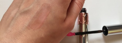 Yves Saint Laurent Volupte Tint-in-Oil Nourishing Lip Oil Colour Enhancer # 4 I Rose You и Giorgio Armani Eye Tint  # 9 Cold Copper