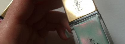 YSL Spring Boho Stones 2016 make up collection. YSL La Laque Couture # 69 Love Pink, YSL La Laque Couture # 70 Peace Green