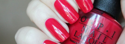 OPI nail lacquer "Too Hot Pink To Hold Em"
