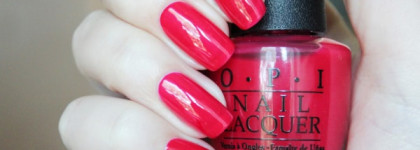 OPI nail lacquer "Too Hot Pink To Hold Em"