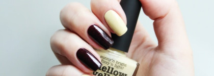 Picture Polish "Mellow Yellow" + Christian Dior Diorific vernis 995 "Minuit"