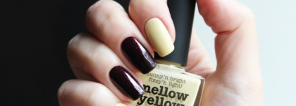 Picture Polish "Mellow Yellow" + Christian Dior Diorific vernis 995 "Minuit"