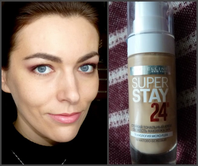 Стойкий тональный крем Свежесть макияжа 24 часа Maybelline Super Stay, №10 (матовый бежевый)