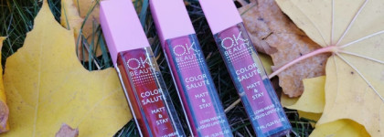 Трое из ларца, насколько одинаковых - судите сами. Color Salute Matt&Stay long-wear liquid lipstick от O.k.beauty