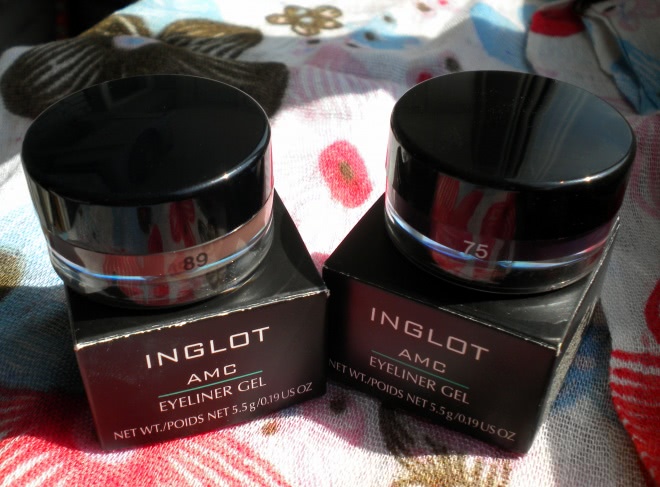 Любимые подводки Inglot Eyeliner Gel №75, №89