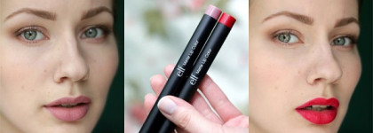 E.l.f. Matte Lip Color "Tea rose" и "Rich Red"