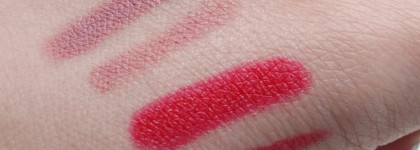 E.l.f. Matte Lip Color "Tea rose" и "Rich Red"