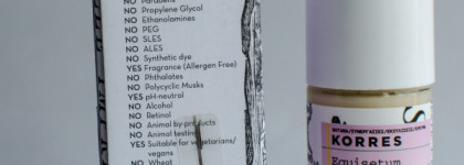 Korres 24h deodorant protection with organic Equisetum extract - Дезодорант с экстрактом хвоща 24ч (для очень чувствительной кожи)