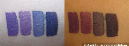 Стойкая сухая компактная подводка в палитре 5 цветов (№2, 5329) Kryolan Professional и 8 кистей для подводки