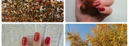 Как я придумала осенний маникюр с кракелюром