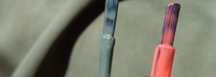 Экзотичный дуэт: Rimmel London 60 Seconds Nail Polish #415 Instyle Coral & Essie Nail Lacquer #100 Sew Psyched