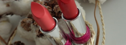 Помада-блеск Lumene Raspberry Miracle Shine Lipstick в оттенках #107 Hot Day и #110 Daybreak