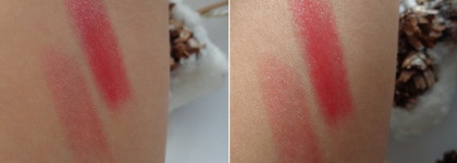 Помада-блеск Lumene Raspberry Miracle Shine Lipstick в оттенках #107 Hot Day и #110 Daybreak