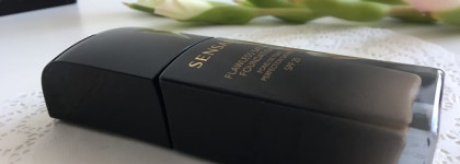 Красивая кожа с Sensai Flawless Satin Foundation SPF20 оттенок FS202 Ochre beige