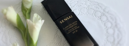 Красивая кожа с Sensai Flawless Satin Foundation SPF20 оттенок FS202 Ochre beige