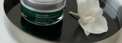Пенка & крем. Farmstay Cica Farm Cleansing foam & Regenerating Solution Cream