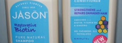Мой уход за волосами от Jason Natural, шампунь и кондиционер с биотином