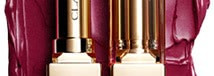 Clarins Rouge Eclat #01 nude rose, #04 tropical pink, #06 true aubergine, # 13 woodrose