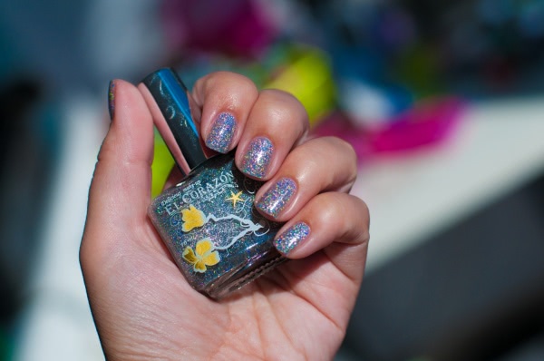 Праздничные лаки El Corazon Nail Polish Confetti № 515a и El Corazon Kaleidoscope Bloggers Zlata Siren № BL-4
