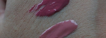 Лак для губ Estee Lauder Pure Color High Intensity в оттенках Mirrored mauve № 02 и Vinyl rose № 05