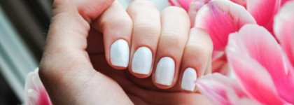 Первый весенний маникюр с Essie Nail Polish №01 Blanc