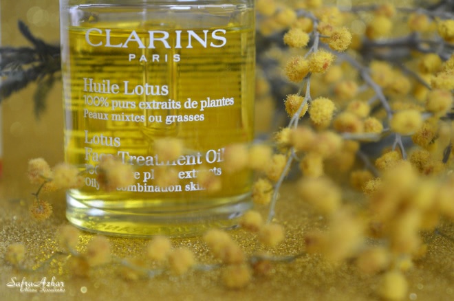 Жидкое золото от Clarins Lotus Face Treatment Oil 100% Pure Plant Extracts for Oily to Combination Skin