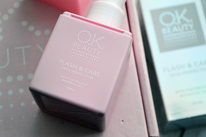 Два продукта от O.K. Beauty Flash&Care Skin Perfector,Prep & Plump Tinted Lip Balm