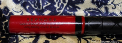 Красный амарант: Sephora Long-Lasting Vinyl Lip Lacquer, оттенок Red
