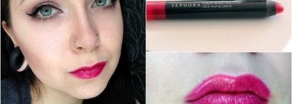 Sephora Ultra Vinyl Lip Pencil - губная помада-карандаш в оттенке 03 Vinyl Raspberry