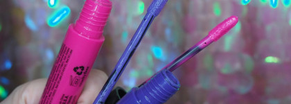 Помады для очень смелых: Nyx Liquid Suede cream lipstick 08 Pink lust + 10 Amethyst