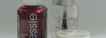 Вариант праздничного маникюра с лаком Essie  nail lacquer № 43  It's genius