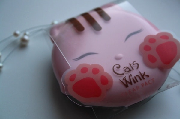 Пудра компактная для лица Tony Moly Cats Wink Clear Pact оттенок 02