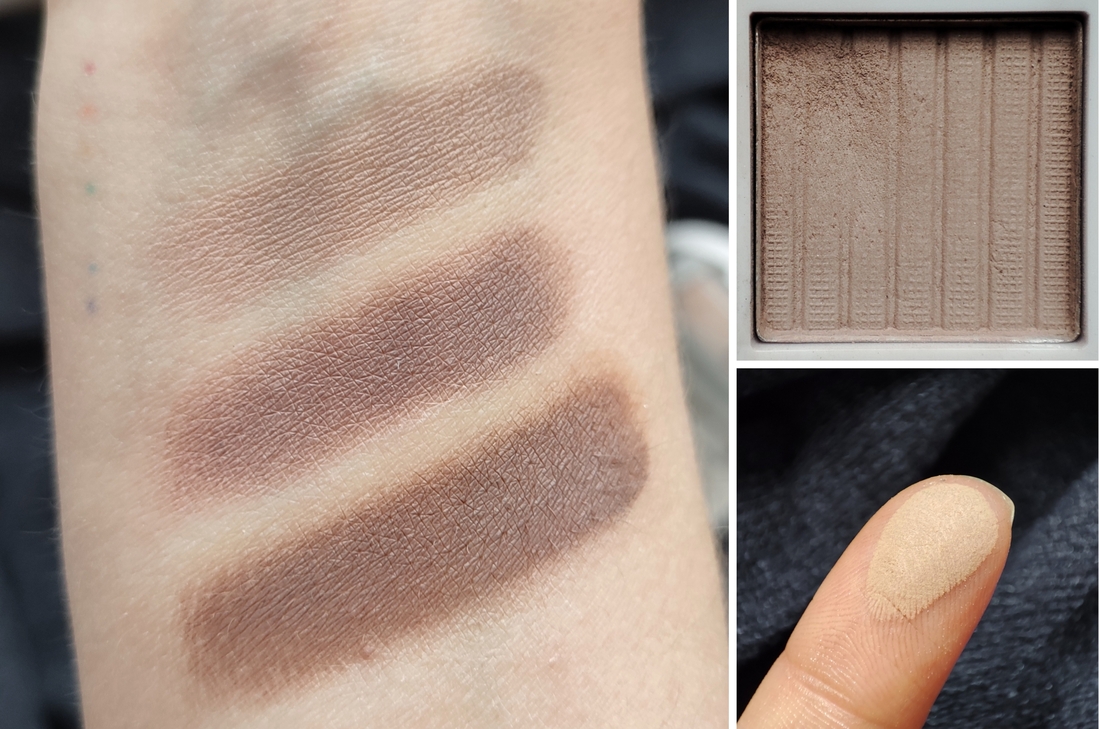 Сверху вниз: без базы, база, кремовые тени. Снимки сделаны при дневном свете.