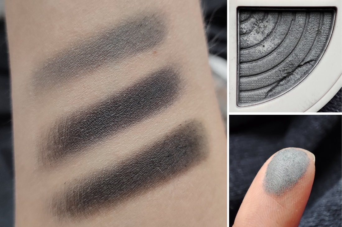 Сверху вниз: без базы, база, кремовые тени. Снимки сделаны при дневном свете.