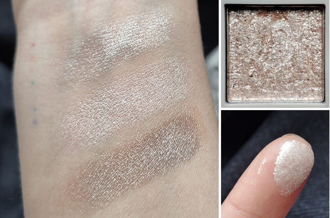 Сверху вниз: без базы, база, кремовые тени. Снимки сделаны при дневном свете.