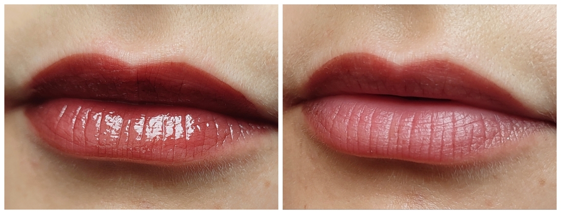 Тинт в 1 слой. После схода глянца