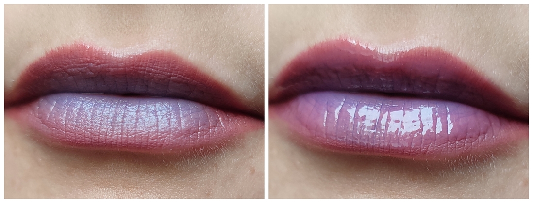 Синий в серединке губ