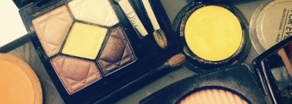 Make Up For Ever ME400 Buttercup Artist Shadow и Dior 5 Couleurs Eyeshadow Palette 557 Focus - мои любимые желтые