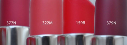 Мои любимицы и не очень Lancome Rouge in Love 322M, 159В, 377N, 379N