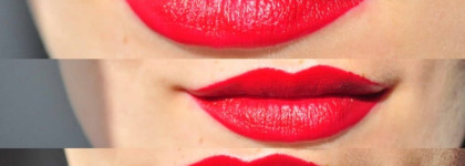 Sephora Rouge Cream Lipstick Passion Red 03 - dark rosey red